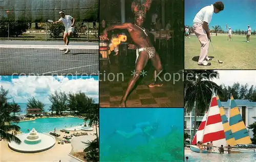 AK / Ansichtskarte Bahamas Grand Bahama Hotel and Country Club Tennis Golf Schwimmbad Segeln Bahamas