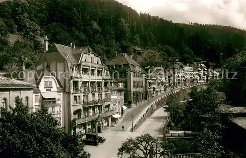 AK / Ansichtskarte Wildbad_Schwarzwald Olgastrasse mit alter Wandelhalle Wildbad_Schwarzwald