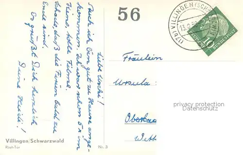 AK / Ansichtskarte Villingen_ Schwenningen Riet Tor 