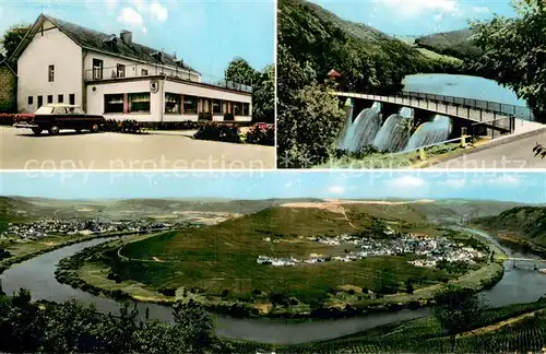 AK / Ansichtskarte Trittenheim_Mosel Hotel Restaurant Zummethof Drohntal Sperre Moselbogen Trittenheim Mosel