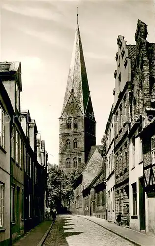 AK / Ansichtskarte Luebeck Blick auf St aegidien Luebeck