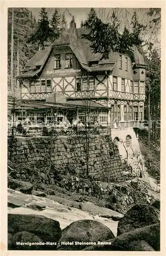 AK / Ansichtskarte Wernigerode_Harz Hotel Steinerne Renne Wernigerode Harz