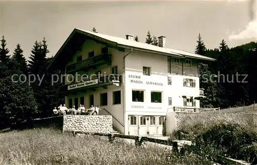 AK / Ansichtskarte Sonthofen_Oberallgaeu Gasthof Pension Alpenblick Sonthofen Oberallgaeu