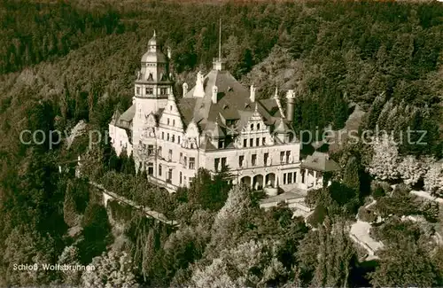 AK / Ansichtskarte Meinhard Schloss Wolfsbrunnen Fliegeraufnahme Meinhard