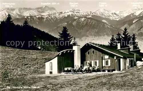 AK / Ansichtskarte Bad_Kohlgrub Hoerndle Huette Bad_Kohlgrub