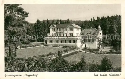 AK / Ansichtskarte Bad_Sachsa_Harz Genesungsheim Pfaffenberg der AOK Hildesheim Bad_Sachsa_Harz