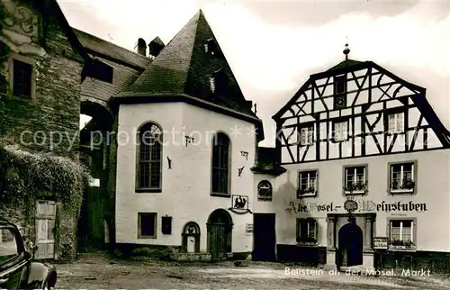 AK / Ansichtskarte Beilstein_Mosel Markt Alte Mosel Weinstuben Beilstein_Mosel
