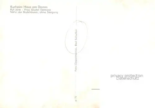 AK / Ansichtskarte Bad_Salzuflen Kurheim Haus am Damm Gastraum Bad_Salzuflen