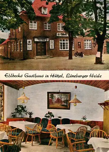 AK / Ansichtskarte Huetzel Ehlbecks Gasthaus Gaststube Huetzel