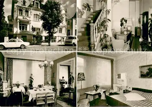 AK / Ansichtskarte Bad_Pyrmont Hotel Pension Haus Kramm Gaststube Zimmer Treppe Bad_Pyrmont