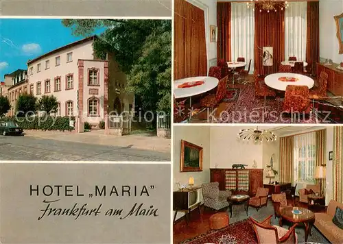 AK / Ansichtskarte Frankfurt_Main Hotel Maria Gastraeume Frankfurt Main