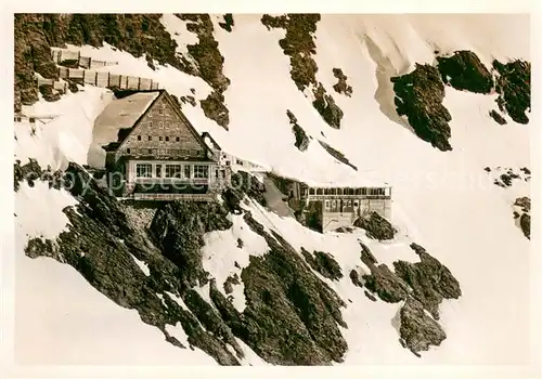 AK / Ansichtskarte Jungfraujoch_3457m_BE Berg und Touristenhaus 