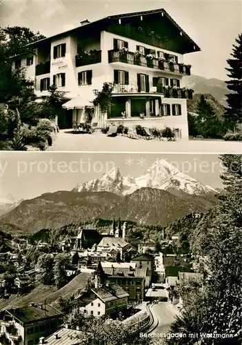 AK / Ansichtskarte Berchtesgaden Hotel Belvedere mit Watzmann Berchtesgaden