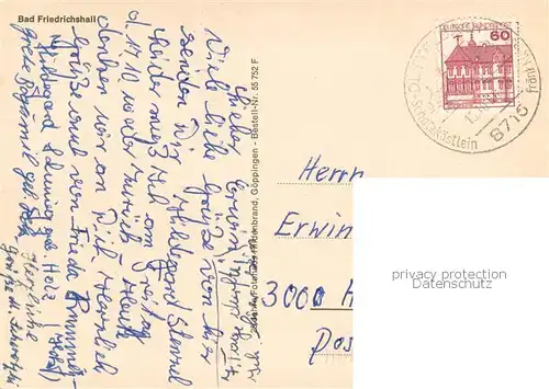 AK / Ansichtskarte Bad_Friedrichshall Neckarpartie Bad_Friedrichshall