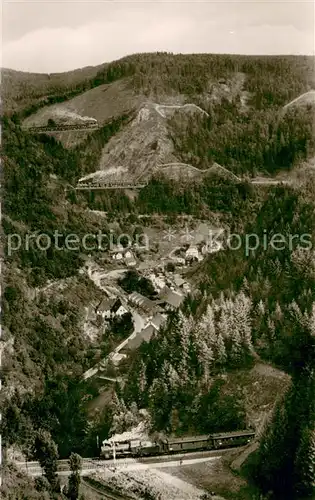 AK / Ansichtskarte Triberg Schwarzwaldbahn Gebirgsbahn Triberg