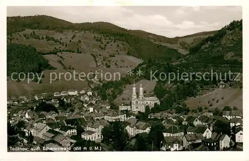 AK / Ansichtskarte Todtnau Teilansicht m. Kirche Todtnau