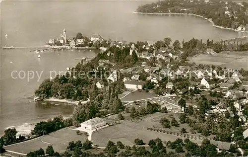 AK / Ansichtskarte Wasserburg_Bodensee Fliegeraufnahme Wasserburg Bodensee