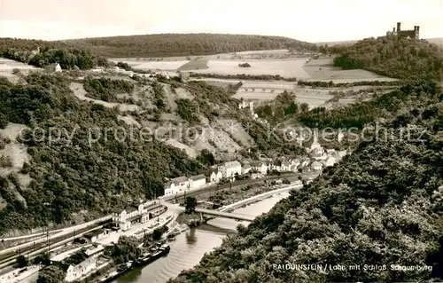 AK / Ansichtskarte Balduinstein Haus Schwalbenstein u. Schloss Schaumburg Balduinstein