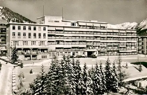 AK / Ansichtskarte Davos_Dorf_GR Nederlandsch Sanatorium Winter Schnee Davos_Dorf_GR
