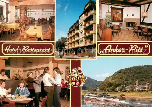 AK / Ansichtskarte Moselkern Hotel Restaurant Anker Pitt Kaminzimmer Tanz Fahrgastschiff Mosel Moselkern
