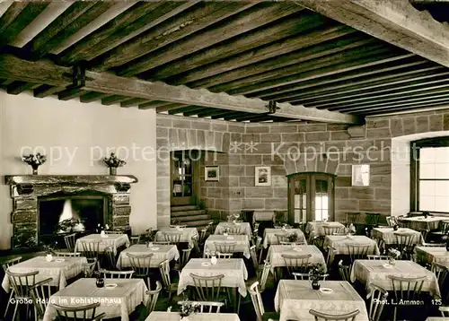 AK / Ansichtskarte Berchtesgaden Grosse Halle im Kehlsteinhaus Kamin Berchtesgaden