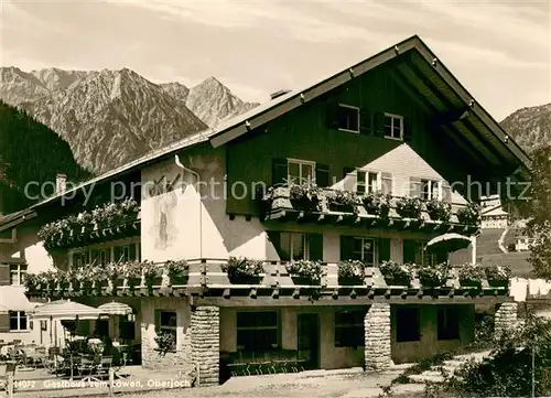 AK / Ansichtskarte Oberjoch Alpengasthof Fremdenheim Zum Loewen Allgaeuer Alpen Oberjoch