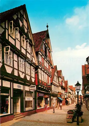 AK / Ansichtskarte Celle_Niedersachsen Neue Strasse Stadtzentrum Fussgaengerzone Celle_Niedersachsen