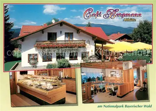 AK / Ansichtskarte Althuette_Klingenbrunn Cafe Bergmann am Nationalpark Bayerischer Wald 