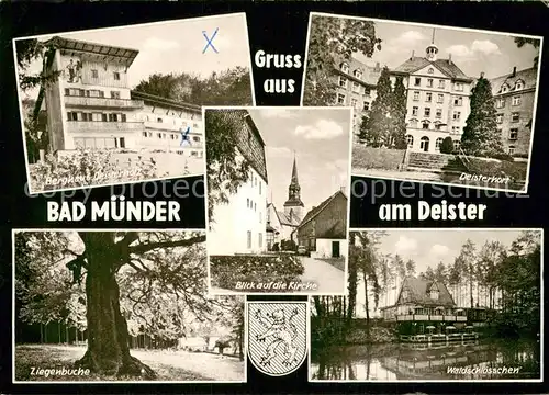 AK / Ansichtskarte Bad_Muender Berghaus Deisterholz Kurhaus Deisterhort Ziegenbuche Waldschloesschen Bad_Muender