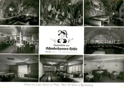 AK / Ansichtskarte Sohren Gaststaette zur Schinderhannes Hoehle Sohren