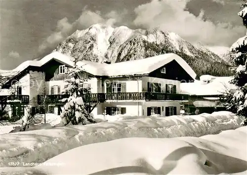 AK / Ansichtskarte Oberstdorf Pension Landhaus Falkentein Winterzauber Allgaeuer Alpen Oberstdorf