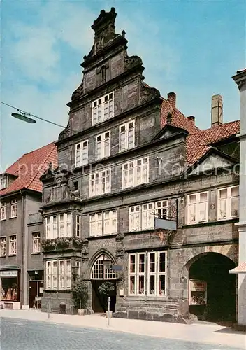 AK / Ansichtskarte Hameln_Weser Gasthaus Rattenkrug Giebelhaus Hameln Weser