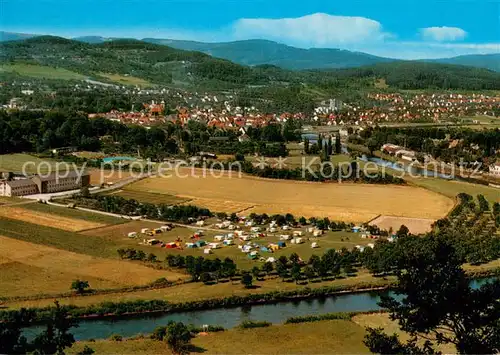 AK / Ansichtskarte Witzenhausen Panorama Bluetenstadt im Werratal Campingplatz Witzenhausen