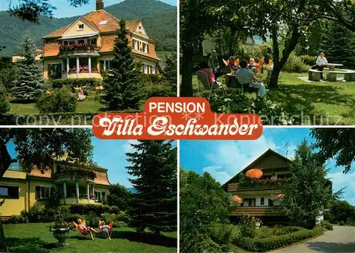 AK / Ansichtskarte Glottertal Pension Villa Gschwander Garten Glottertal