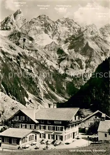 AK / Ansichtskarte Einoedsbach Berggasthof Allgaeuer Alpen Einoedsbach