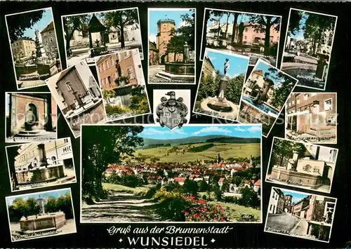 AK / Ansichtskarte Wunsiedel Panroama und Sehenswuerdigkeiten der Brunnenstadt Wunsiedel
