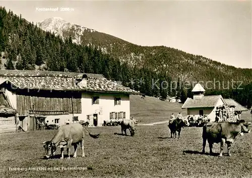 AK / Ansichtskarte Partenkirchen Esterberg Alm Bergkapelle Partenkirchen