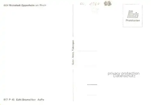 AK / Ansichtskarte Oppenheim Kirche Ruine Landskrone Rathaus Bromsilber Oppenheim