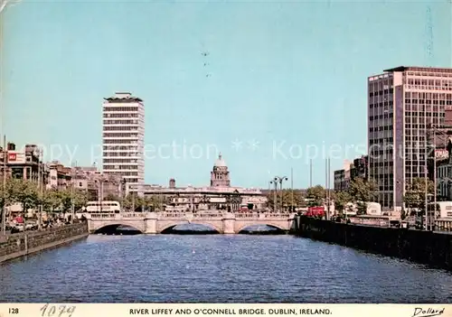 AK / Ansichtskarte Dublin_Ireland River Liffey and O Connell Bridge Dublin_Ireland