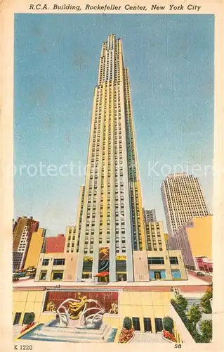 AK / Ansichtskarte New_York_City R.C.A. Building Rockefeller Center New_York_City