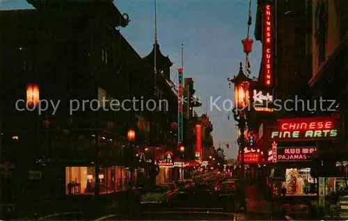 AK / Ansichtskarte San_Francisco_California Chinatown at night 