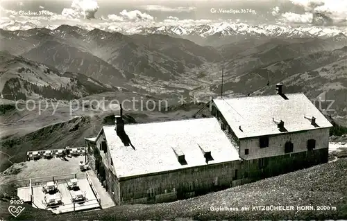 AK / Ansichtskarte Kitzbueheler_Horn_Tirol Gipfelhaus Bergpanorama 