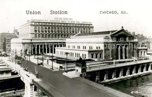 AK / Ansichtskarte Chicago_Illinois Union Station 