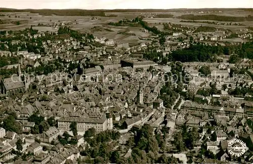 AK / Ansichtskarte Ansbach_Mittelfranken Fliegeraufnahme Totalansicht Ansbach Mittelfranken