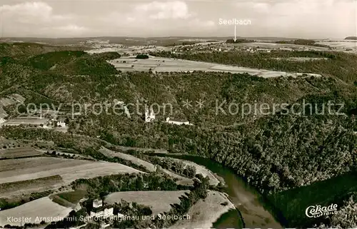 AK / Ansichtskarte Kloster_Arnstein Fliegeraufnahme Schloss Langenau Seelbach Kloster  Arnstein Kloster_Arnstein