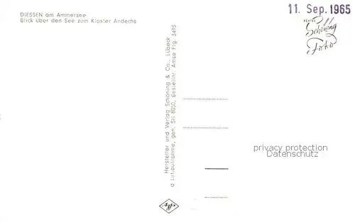 AK / Ansichtskarte Diessen_Ammersee Fliegeraufnahme See Kloster Andechs Diessen Ammersee