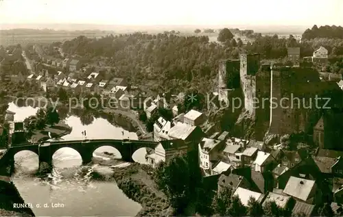 AK / Ansichtskarte Runkel_Lahn Panorama Schloss Runkel_Lahn