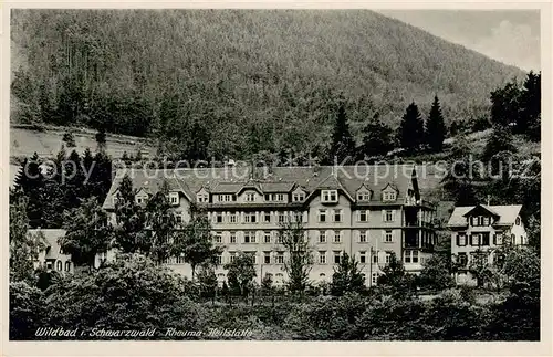 AK / Ansichtskarte Wildbad_Schwarzwald Rheuma Heilstaette Wildbad_Schwarzwald