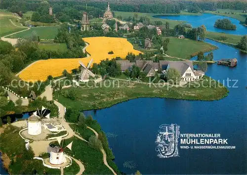 AK / Ansichtskarte Gifhorn Internationaler Muehlenpark Fliegeraufnahme Gifhorn