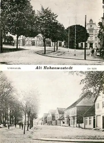 AK / Ansichtskarte Hohenwestedt Lindenstrasse um 1900 in Alt Hohenwestedt Hohenwestedt